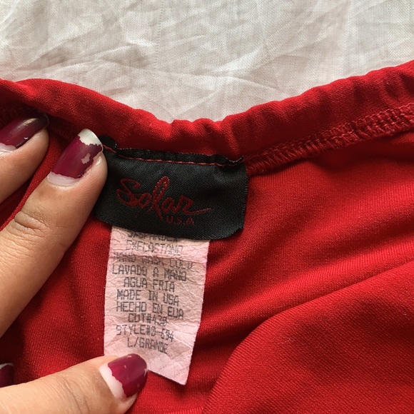 vintage red blouse - Picture 3 of 7